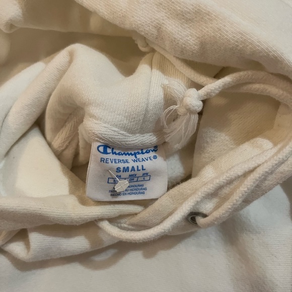 Champion White Mens Hoodie - Picture 3 of 3